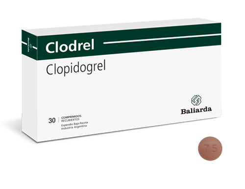 Clodrel_75_10.png Clodrel Clopidogrel Antitrombótico accidente cerebrovascular antiagregante plaquetario Clodrel Clopidogrel coagulos plaquetas síndrome coronario agudo trombos trombosis