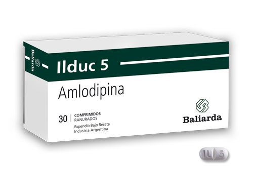 Ilduc_5_10.png Ilduc Amlodipina Amlodipina Antianginoso Antihipertensivo bloqueante de canales de calcio Hipertensión arterial Ilduc tensión arterial