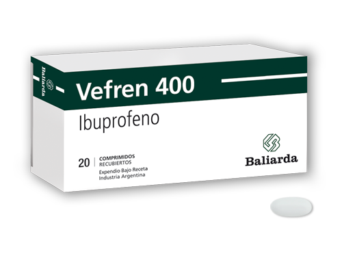 Vefren_400_10.png Vefren Ibuprofeno espalda fiebre dolor agudo dolor crónico columna Antipirético artritis aine antiinflamatorio Analgésico mano golpe hombro Ibuprofeno rodilla Vefren tobillo trauma