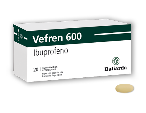 Vefren_600_20.png Vefren Ibuprofeno fiebre espalda dolor crónico dolor agudo columna Antipirético artritis antiinflamatorio aine Analgésico Vefren tobillo trauma mano rodilla golpe hombro Ibuprofeno