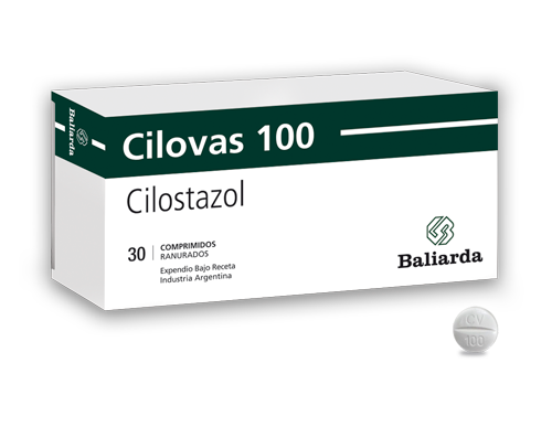 Cilovas_100_20.png Cilovas Cilostazol vasodilatador Cilostazol Cilovas claudicación intermitente dolor en piernas Antitrombótico