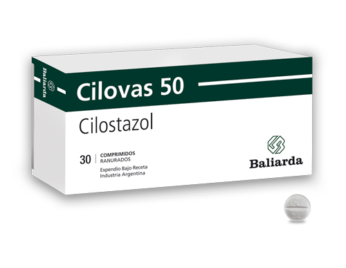 Cilovas_50_10.png Cilovas Cilostazol vasodilatador Cilostazol Cilovas claudicación intermitente dolor en piernas Antitrombótico
