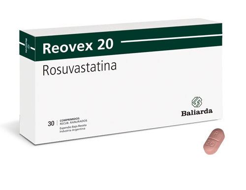Reovex_20_30.png Reovex Rosuvastatina estatina enfermedad cardiovascular dislipemia Colesterol alto ldl hipercolesterolemia hdl Reovex riesgo cardiovascular síndrome coronario agudo Rosuvastatina trigliceridos.