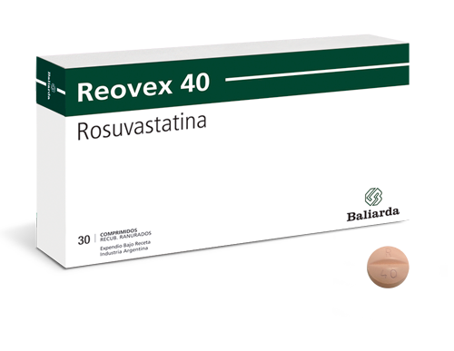 Reovex_40_40.png Reovex Rosuvastatina Colesterol alto dislipemia enfermedad cardiovascular estatina hdl hipercolesterolemia trigliceridos. síndrome coronario agudo Reovex riesgo cardiovascular Rosuvastatina ldl