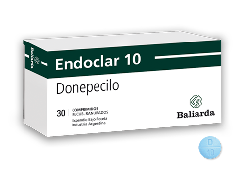 Endoclar_10_20.png Endoclar Donepecilo Inhibidor de la acetilcolinesterasa memoria olvidos demencia Donepecilo Endoclar Tratamiento alzheimer