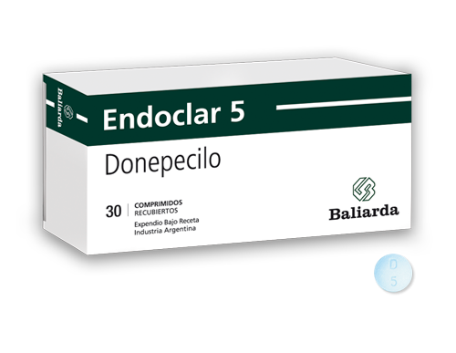 Endoclar_5_10.png Endoclar Donepecilo Inhibidor de la acetilcolinesterasa demencia Donepecilo Endoclar memoria olvidos Tratamiento alzheimer