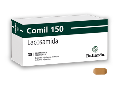 Comil_150_30.png Comil Lacosamida anticovulsivante antiepiléptico Comil convulsiones crisis convulsivas epilepsia Lacosamida