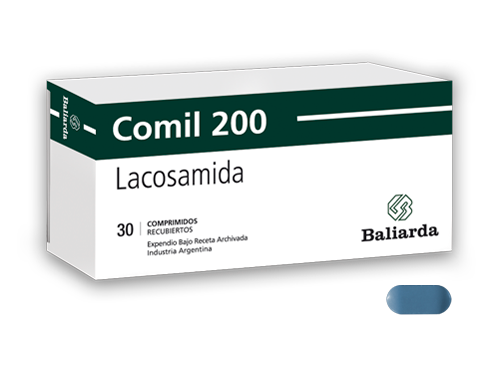 Comil_200_40.png Comil Lacosamida Lacosamida anticovulsivante antiepiléptico crisis convulsivas convulsiones Comil epilepsia