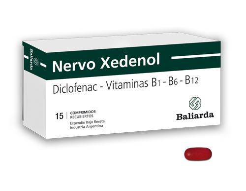 NervoXedenol_0_10.png NervoXedenol Diclofenac Vitaminas B1 - B6 - B12 vitaminas Vitamina B6 Vitamina B12 hombro golpe mano NervoXedenol tobillo trauma Vitamina B1 rodilla neuropatía neuralgia antiinflamatorio artritis aine Analgésico espalda dolor agudo Diclofenac sódico columna