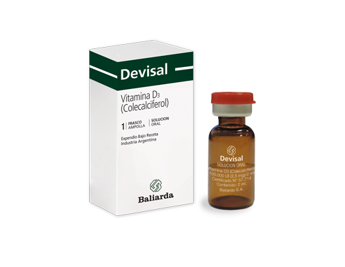 Devisal_100.000_10.png Devisal Vitamina D3 Vitamina D3 vitaminoterapia osteoporosis Devisal Colecalciferol Deficiencia de vitamina D