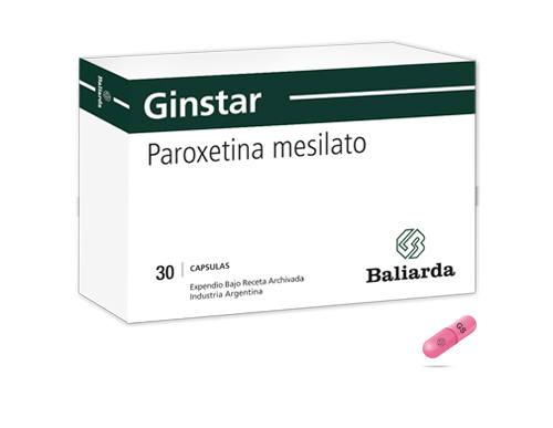 Ginstar_7,5_10.png Ginstar Paroxetina Mesilato Climaterio Ginstar Menopausia Paroxetina Mesilato perimenopausia síntomas vasomotores sofocos tuforadas