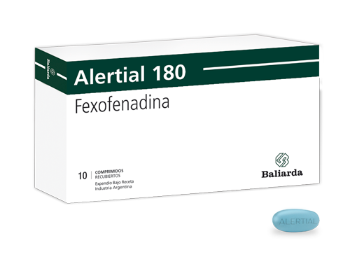 Alertial_180_20.png Alertial Fexofenadina alergia Alertial Antihistamínico Fexofenadina picazón Rinitis alérgica Urticaria