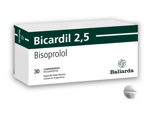 Bicardil_2,5_10.png Bicardil Bisoprolol Insuficiencia cardíaca Hipertensión arterial Bicardil Bisoprolol betabloqueante
