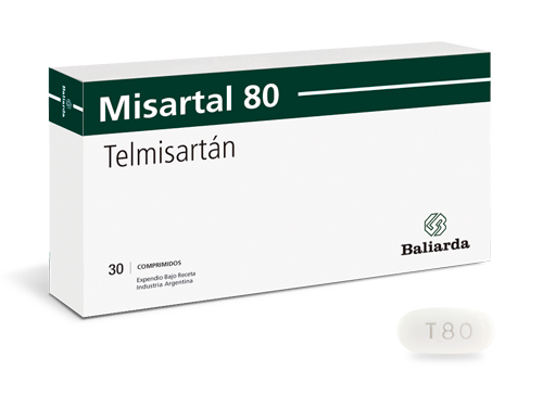 Misartal_80_20.png Misartal Telmisartán Hipertensión arterial tension arterial tensión arterial Misartal Telmisartán Antagonista de la angiotensina II ARA II enfermedad cardiovascular Antihipertensivo