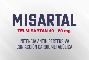 Misartal Telmisartán Antihipertensivo enfermedad cardiovascular Hipertensión arterial tension arterial tensión arterial Misartal Telmisartán Antagonista de la angiotensina II ARA II