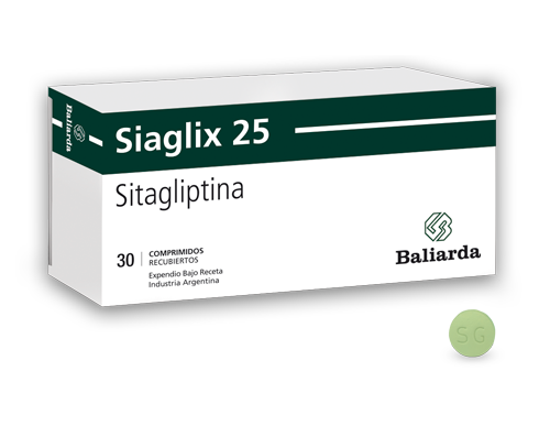 Siaglix-25-Sitagliptina-10.png Siaglix Sitagliptina Diabetes mellitus tipo 2 gliptina hipoglucemiante Antidiabético oral Inhibidor de la DPP-4 Incretinas Siaglix Sitagliptina Inhibidor de la dipeptidil peptidasa 4 GLP-1 GIP