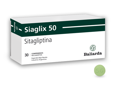 Siaglix-50-Sitagliptina-20.png Siaglix Sitagliptina Diabetes mellitus tipo 2 gliptina hipoglucemiante Antidiabético oral Inhibidor de la DPP-4 Incretinas Siaglix Sitagliptina Inhibidor de la dipeptidil peptidasa 4 GLP-1 GIP