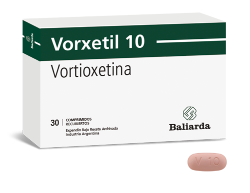 Vorxetil-Vortioxetina-10-30.png Vorxetil Vortioxetina Antidepresivo Depresión Trastorno depresivo mayor Vorxetil Vortioxetina antidepresivos TDM moduladores de serotonina Depresión unipolar Cuadros afectivos Trastornos del ánimo Antidepresivos multimodales Multimodales Efecto pro-cognitivo Acción antidepresiva Serotonina