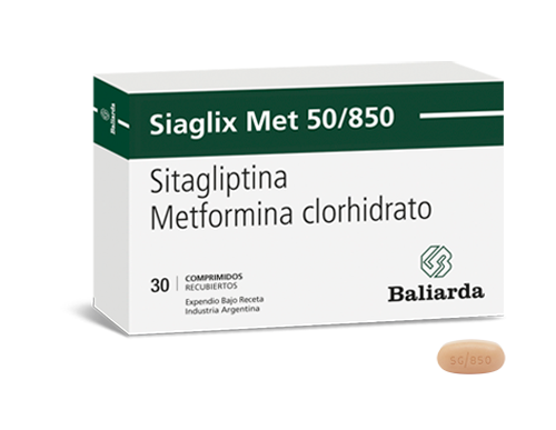 SiaglixMet-50-850-Sitagliptina-Metformina-20.png Siaglix Met Metformina Sitagliptina antidiabético azúcar alta azúcar alto diabetes diábetes Diabetes mellitus tipo 1 Diabetes mellitus tipo 2 gliptina hiperglucemia hipoglucemiante Metformina Metformina clorhidrato Resistencia a la insulina Antidiabético oral Antihiperglucemiante Inhibidor de la DPP-4 Incretinas Sitagliptina Inhibidor de la dipeptidil peptidasa 4 GLP-1 Siaglix Met Paciente adulto mayor Insulino sensibilizante Asociación de antidiabéticos Tratamiento combinado de la diabetes
