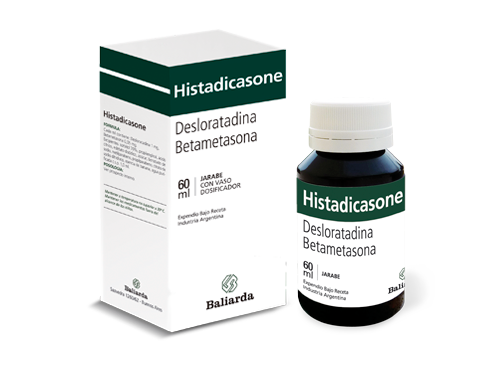 Histadicasone_1-0,05_20.png Histadicasone Betametasona Desloratadina Histadicasone glucocorticoide corticoide Desloratadina Antihistamínico alergia antialérgico asma Betametasona