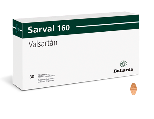 Sarval_160_20.png Sarval Valsartán bloqueante cálcico Antihipertensivo Hipertensión arterial Insuficiencia cardíaca Valsartán Sarval tensión arterial vasodilatación