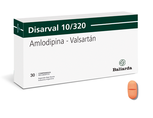 Disarval_10-320_40.png Disarval Amlodipina Valsartán Amlodipina antagonista receptor angiotensina Antihipertensivo bloqueante calcico Disarval Hipertensión arterial tensión arterial Valsartán